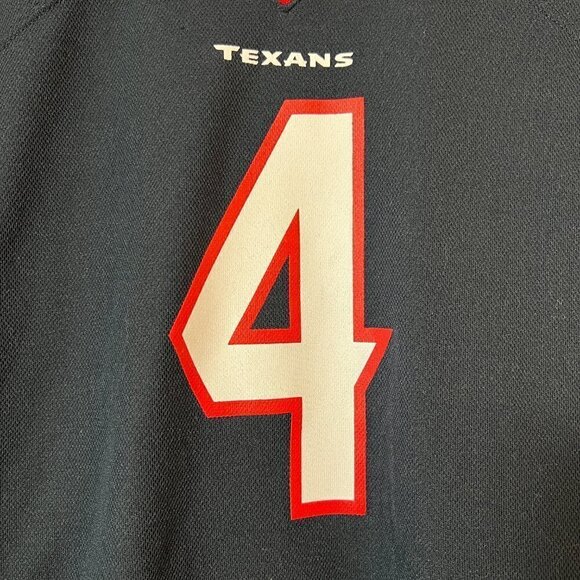 NFL Team Apparel Houston Texans Deshaun Watson Jersey #4 Youth Size L (14/16) - Picture 6 of 8